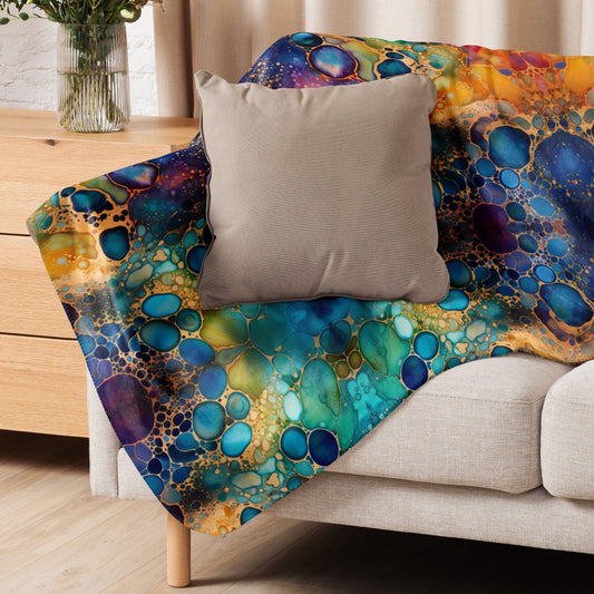 Colorful Multicolor Sherpa Blanket #10 - https://ascensionemporium.net