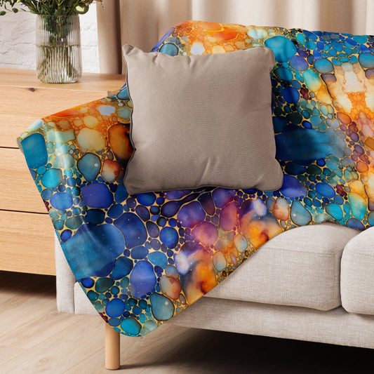 Colorful Multicolor Sherpa Blanket #5 - https://ascensionemporium.net