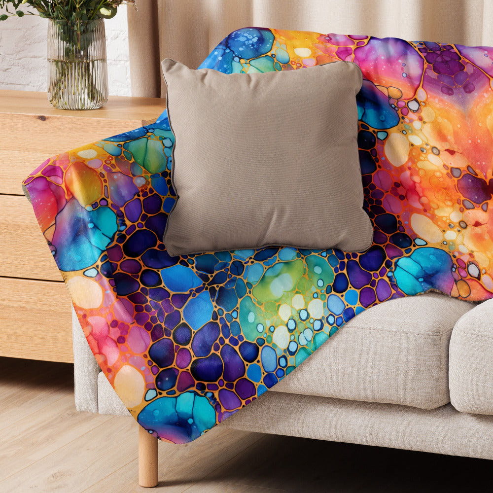 Colorful Multicolor Sherpa Blanket #9 - https://ascensionemporium.net