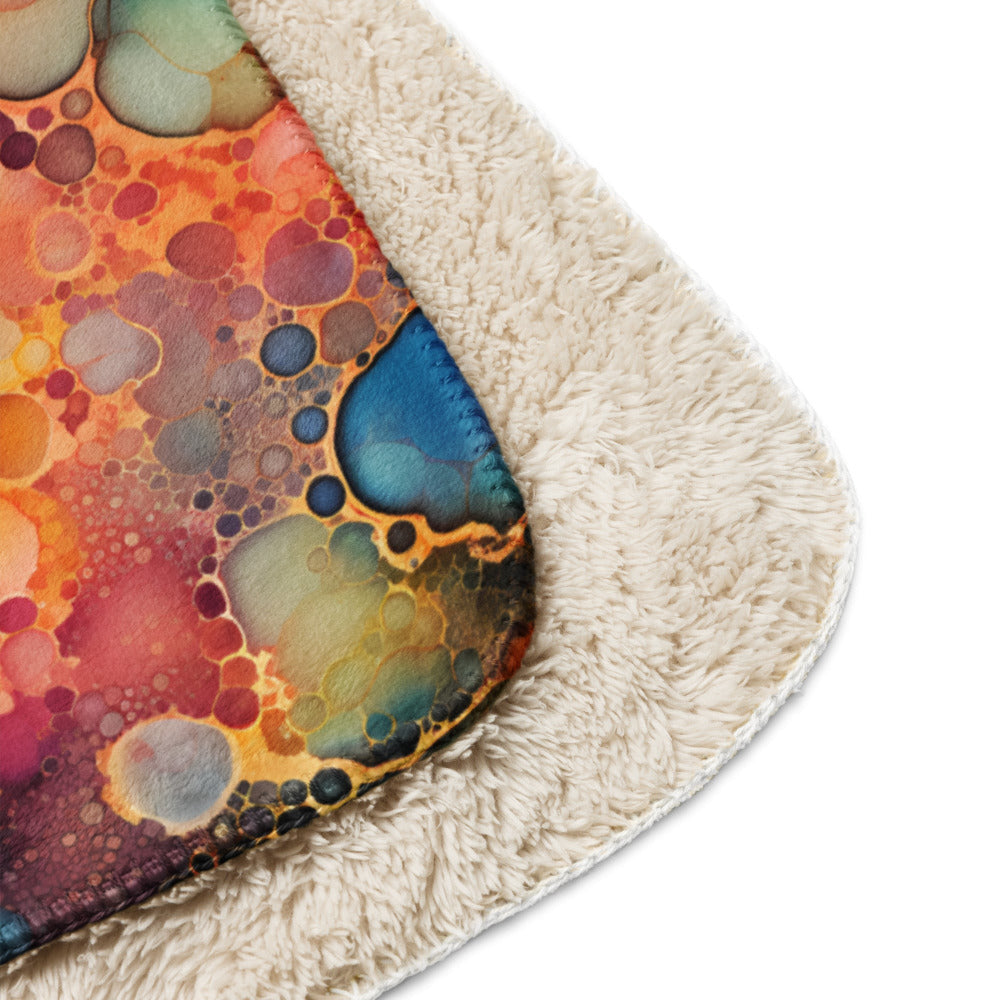 Colorful Multicolor Sherpa Blanket #2 - https://ascensionemporium.net