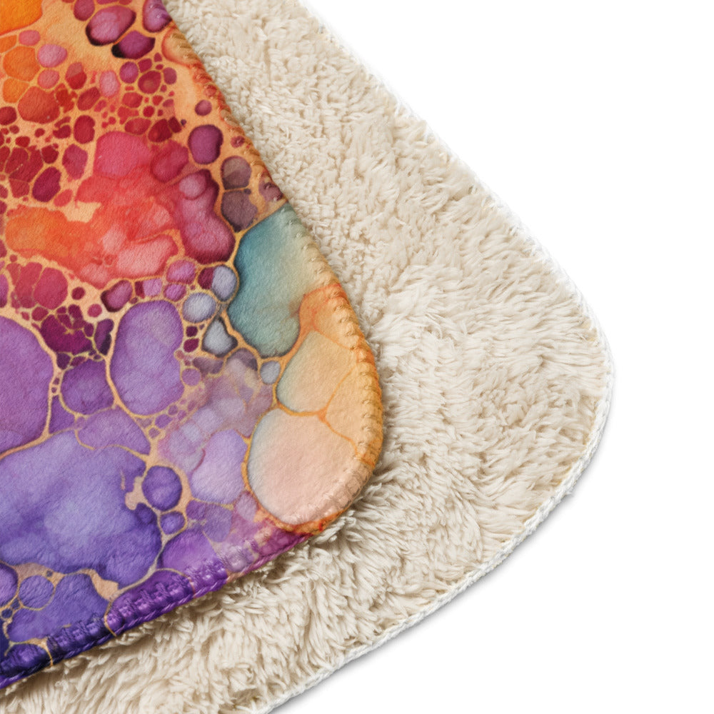 Colorful Multicolor Sherpa Blanket #4 - https://ascensionemporium.net