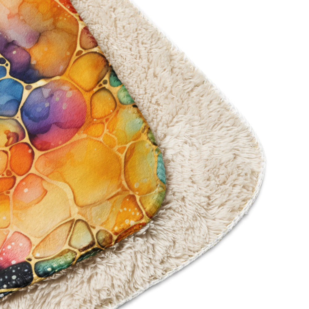 Colorful Multicolor Sherpa Blanket #7 - https://ascensionemporium.net