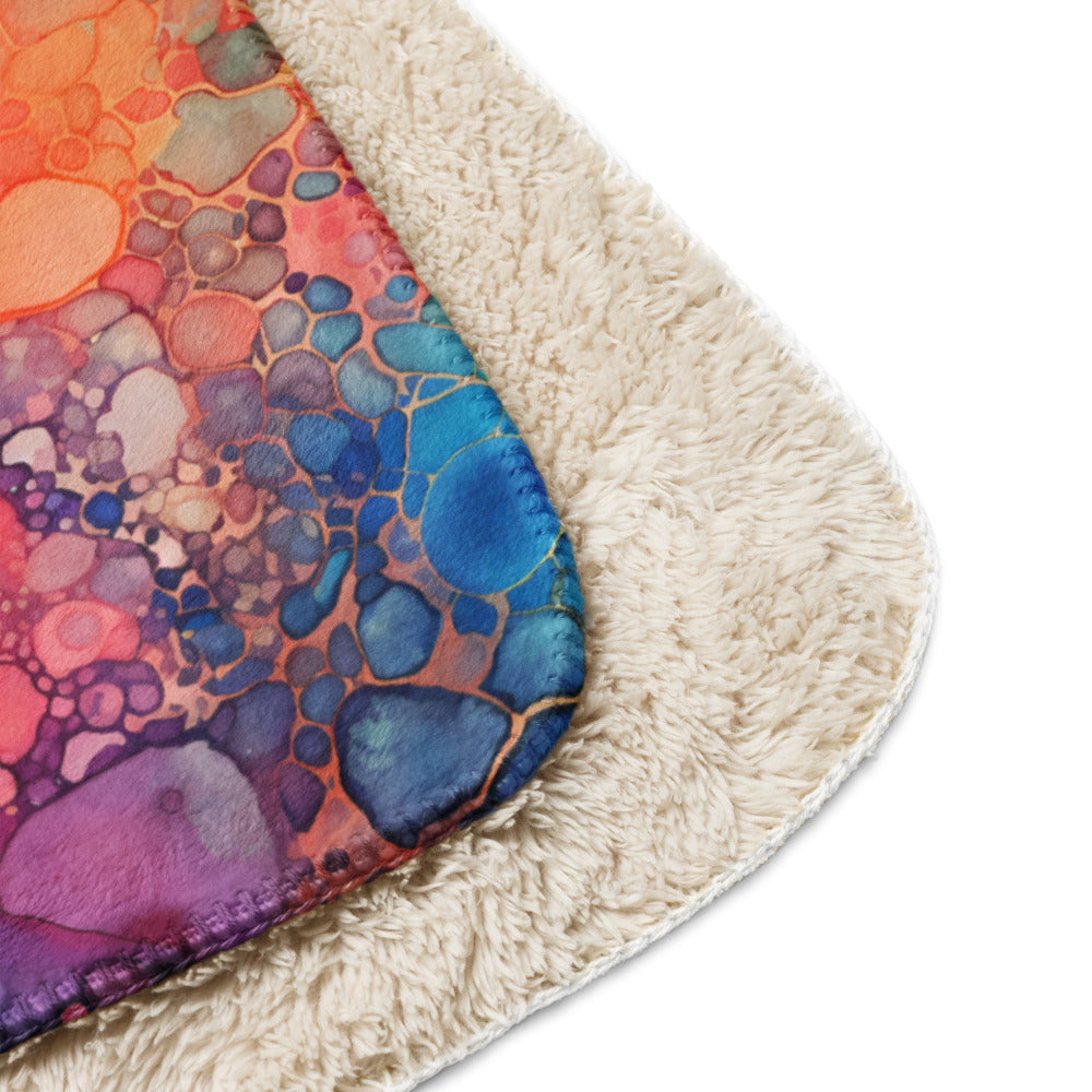 Colorful Multicolor Sherpa Blanket #8 - https://ascensionemporium.net