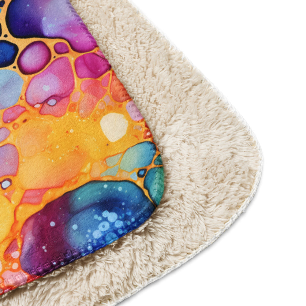 Colorful Multicolor Sherpa Blanket #9 - https://ascensionemporium.net