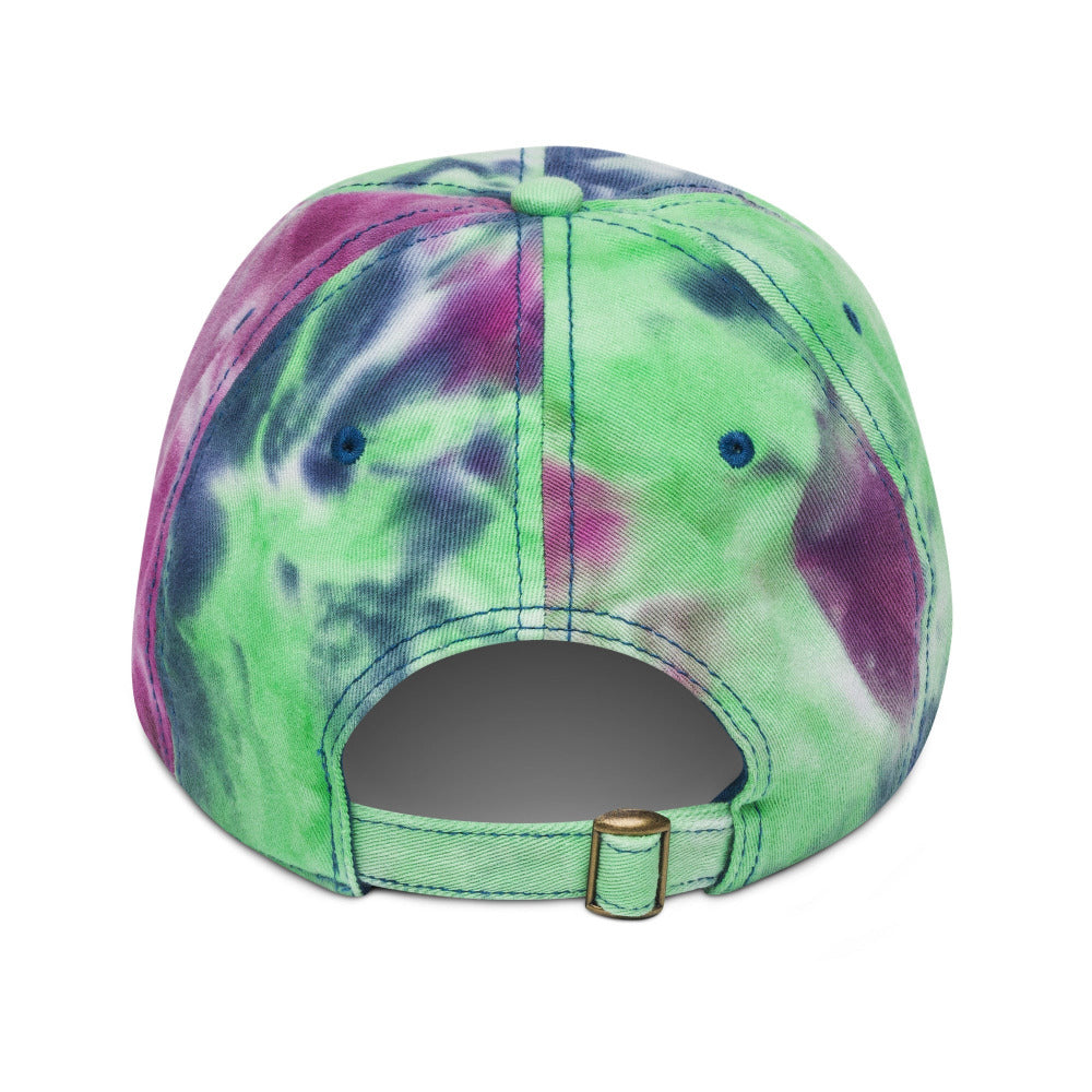 Happy Smiley Face Embroidered Tie Dye Cap - Purple Passion Color - https://ascensionemporium.net