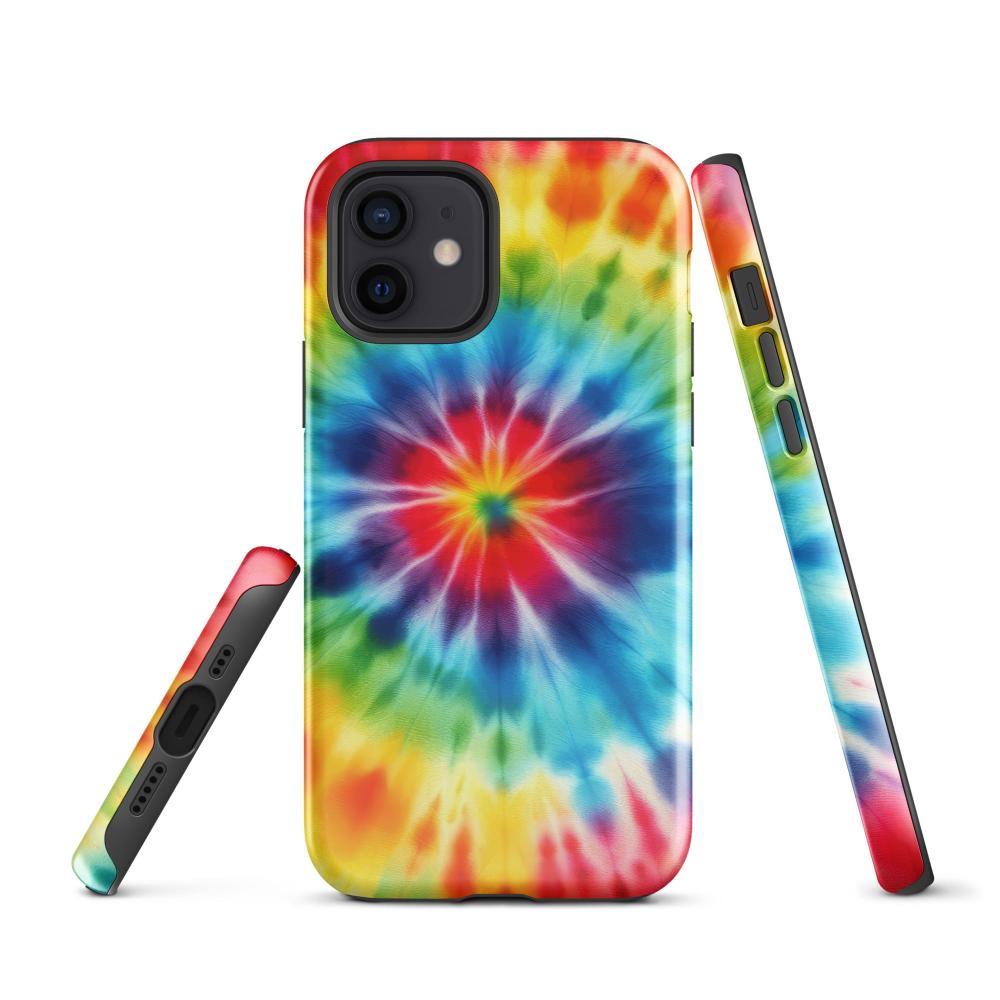 Tie Dye iPhone 12 Tough Case - Glossy Finish - https://ascensionemporium.net