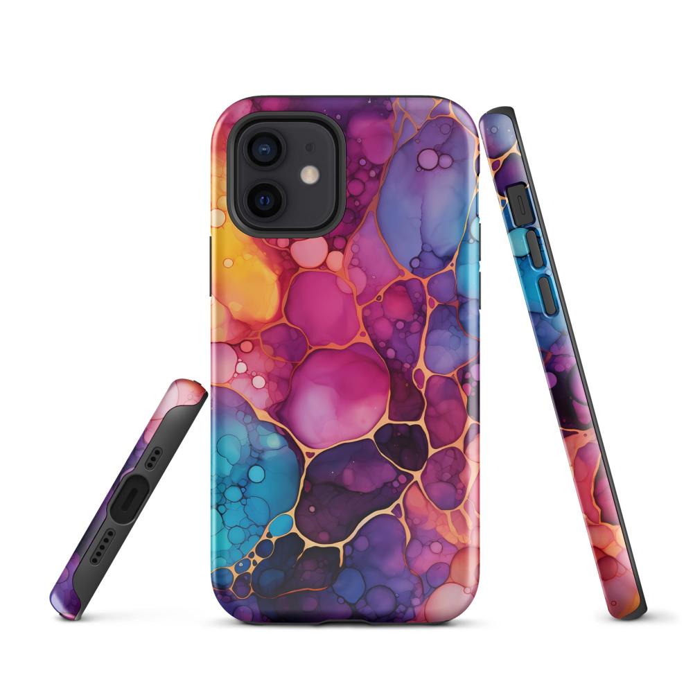 Liquid Crystals iPhone 12 Tough Case 1 - Glossy - https://ascensionemporium.net