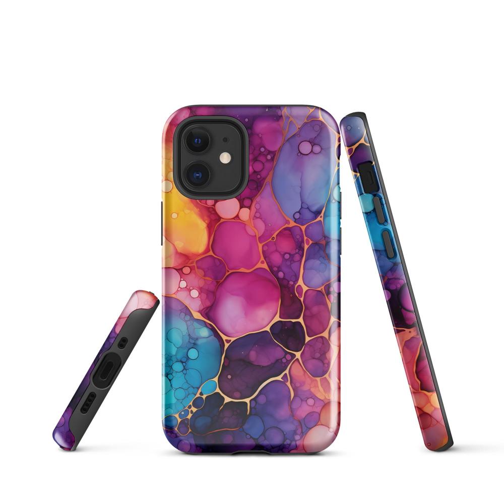 Liquid Crystals iPhone 12 mini Tough Case 1 - Glossy - https://ascensionemporium.net