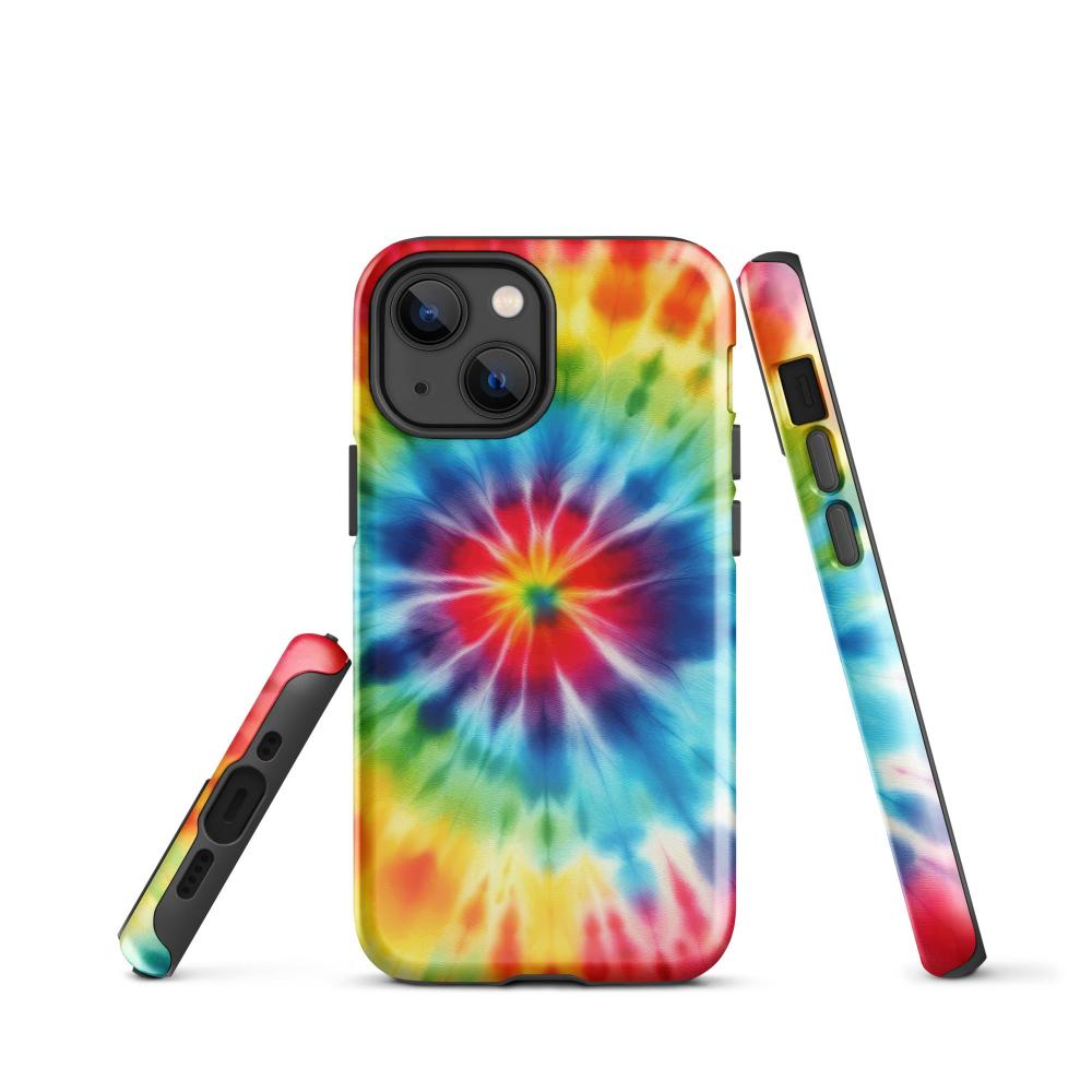 Tie Dye iPhone 13 mini Tough Case - Glossy Finish - https://ascensionemporium.net