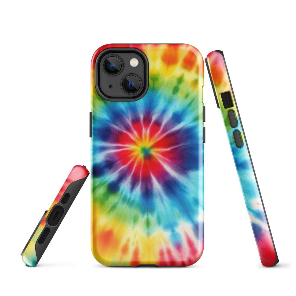 Tie Dye iPhone 14 Tough Case - Glossy Finish - https://ascensionemporium.net