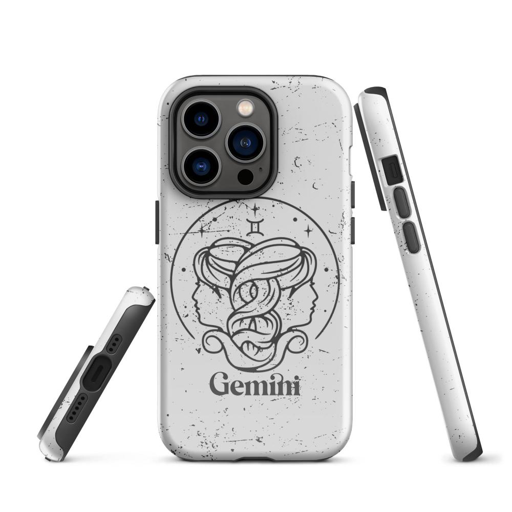Gemini Zodiac iPhone 14 Pro Tough Case - Glossy Finish - https://ascensionemporium.net