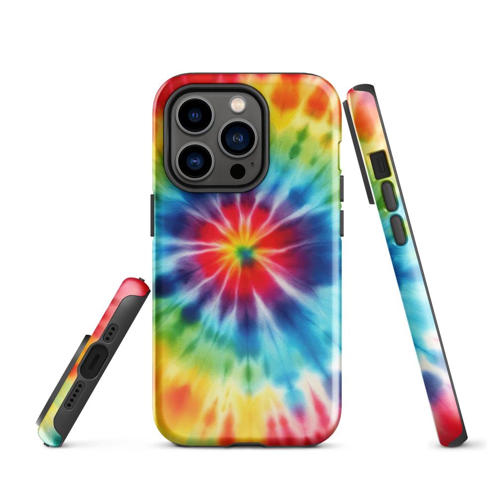 Tie Dye iPhone 14 Pro Tough Case - Glossy Finish - https://ascensionemporium.net