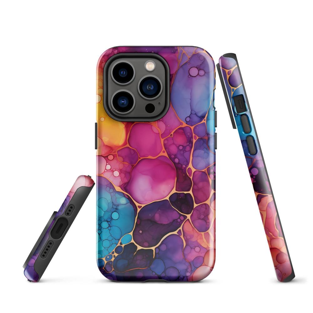 Liquid Crystals iPhone 14 Pro Tough Case 1 - Glossy - https://ascensionemporium.net