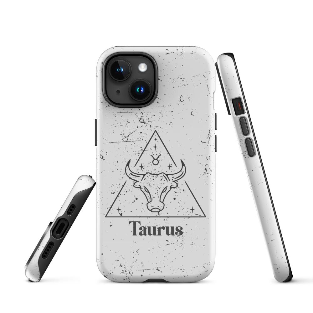 Taurus Zodiac iPhone 15 Tough Case - Glossy Finish - https://ascensionemporium.net