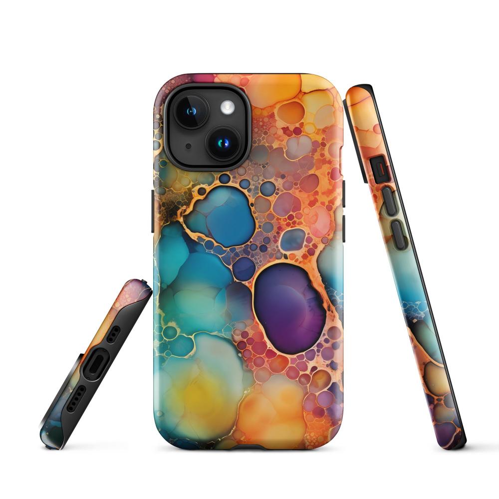 Liquid Crystals iPhone 15 Tough Case 2 - Glossy - https://ascensionemporium.net