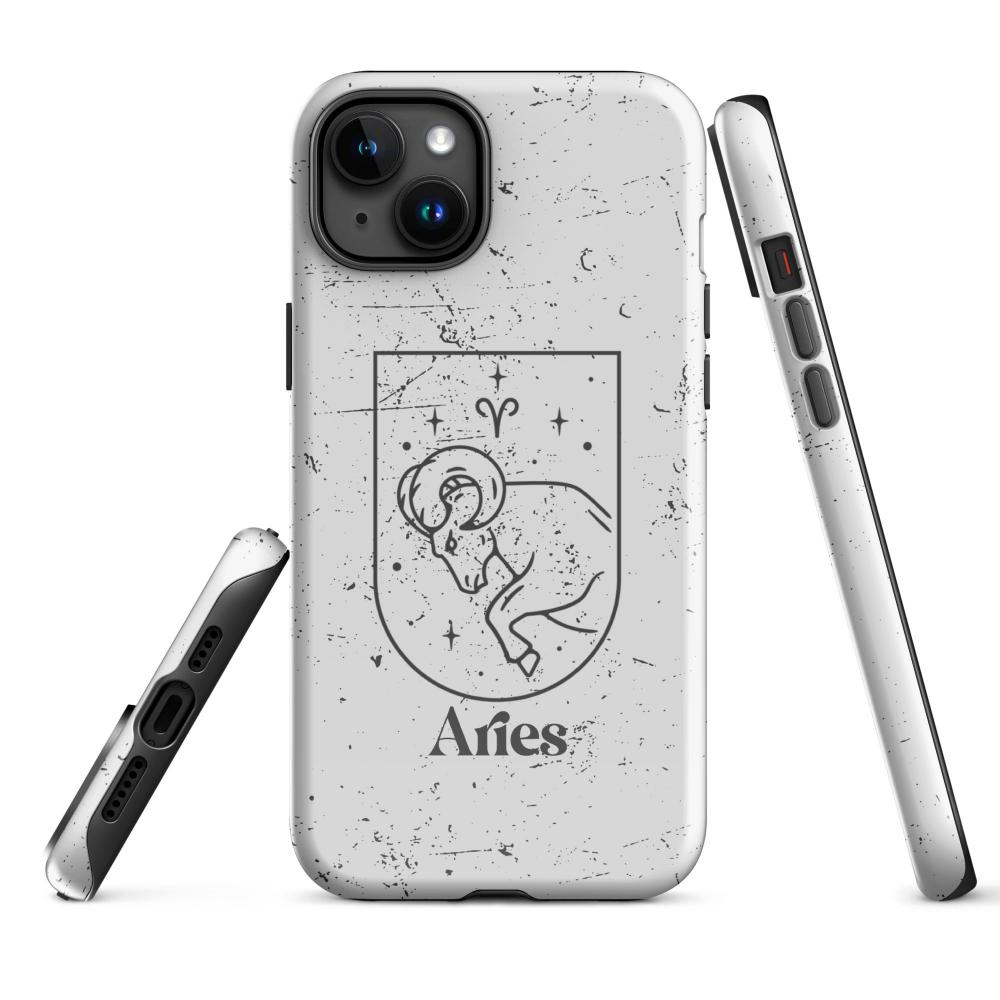 Aries Zodiac iPhone 15 Plus Tough Case - Glossy Finish - https://ascensionemporium.net