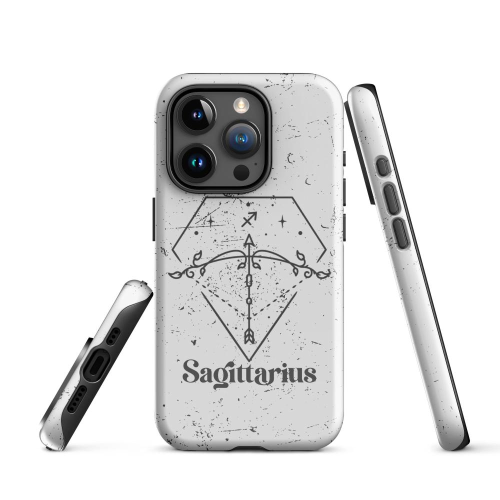 Sagittarius Zodiac iPhone 15 Pro Tough Case - Glossy Finish - https://ascensionemporium.net