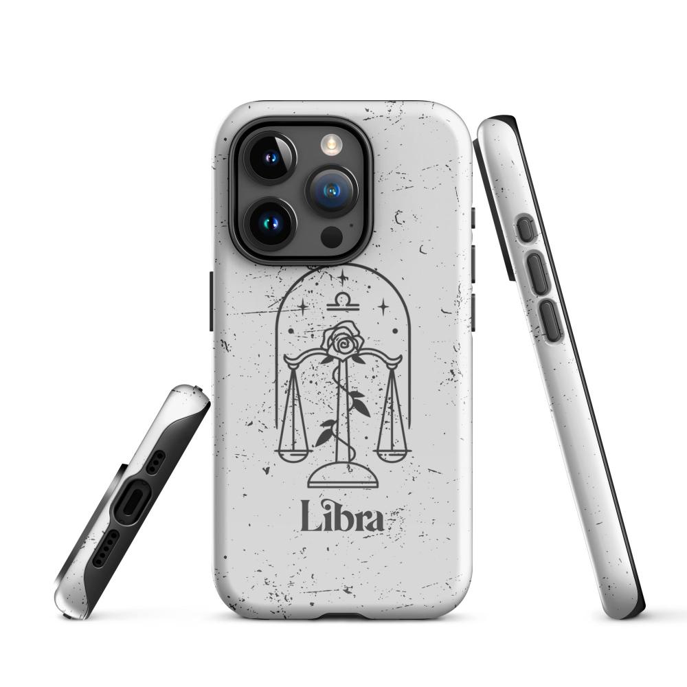 Libra Zodiac iPhone 15 Pro Tough Case - Glossy Finish - https://ascensionemporium.net