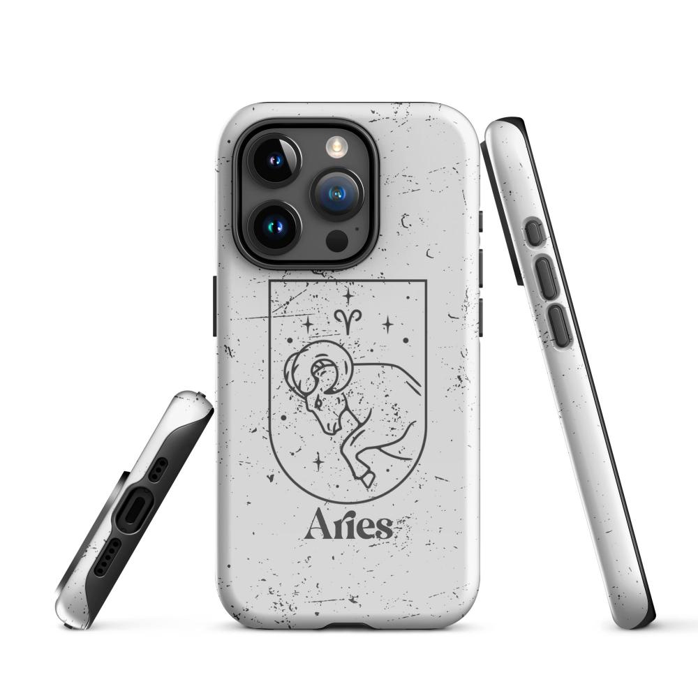 Aries Zodiac iPhone 15 Pro Tough Case - Glossy Finish - https://ascensionemporium.net