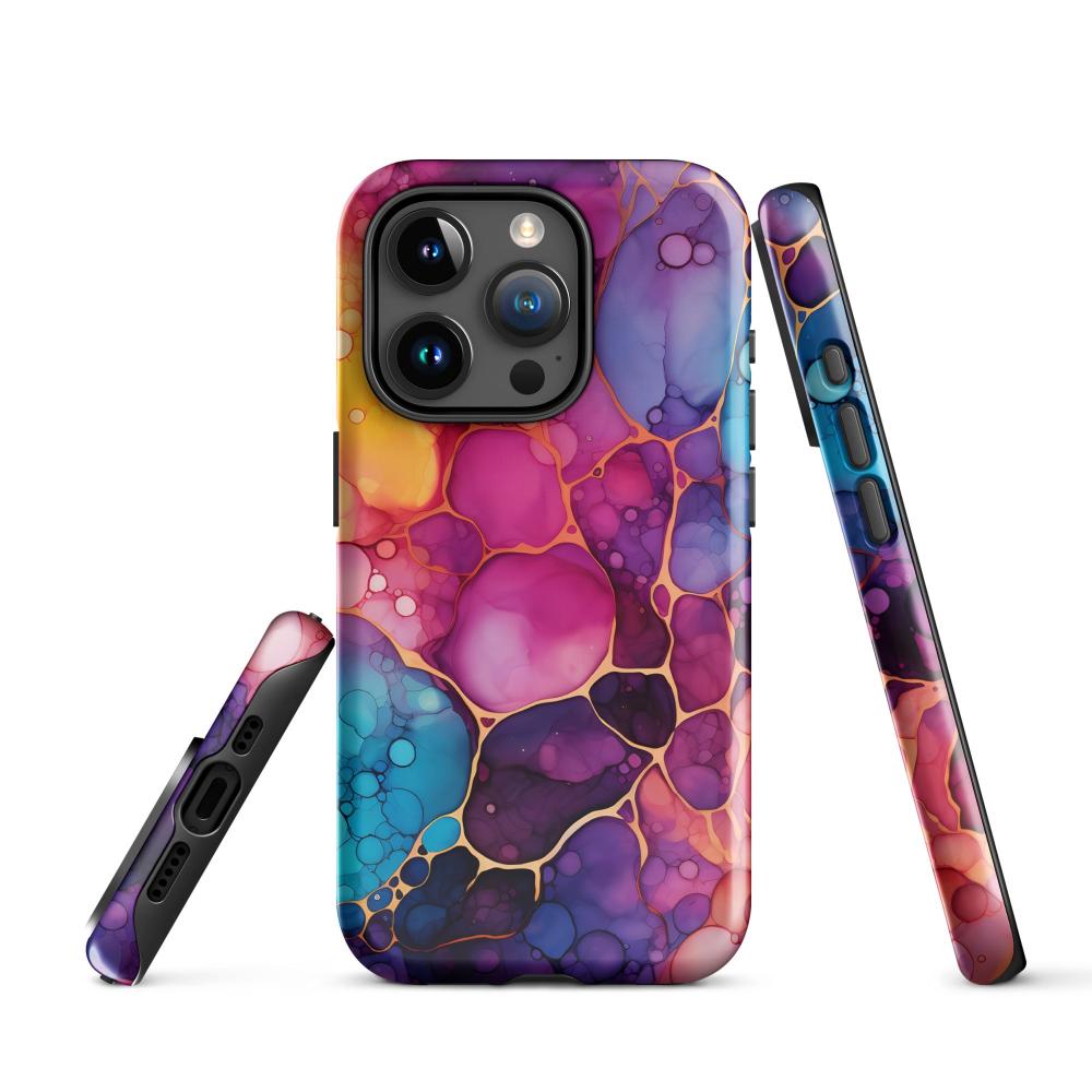 Liquid Crystals iPhone 15 Pro Tough Case 1 - Glossy - https://ascensionemporium.net