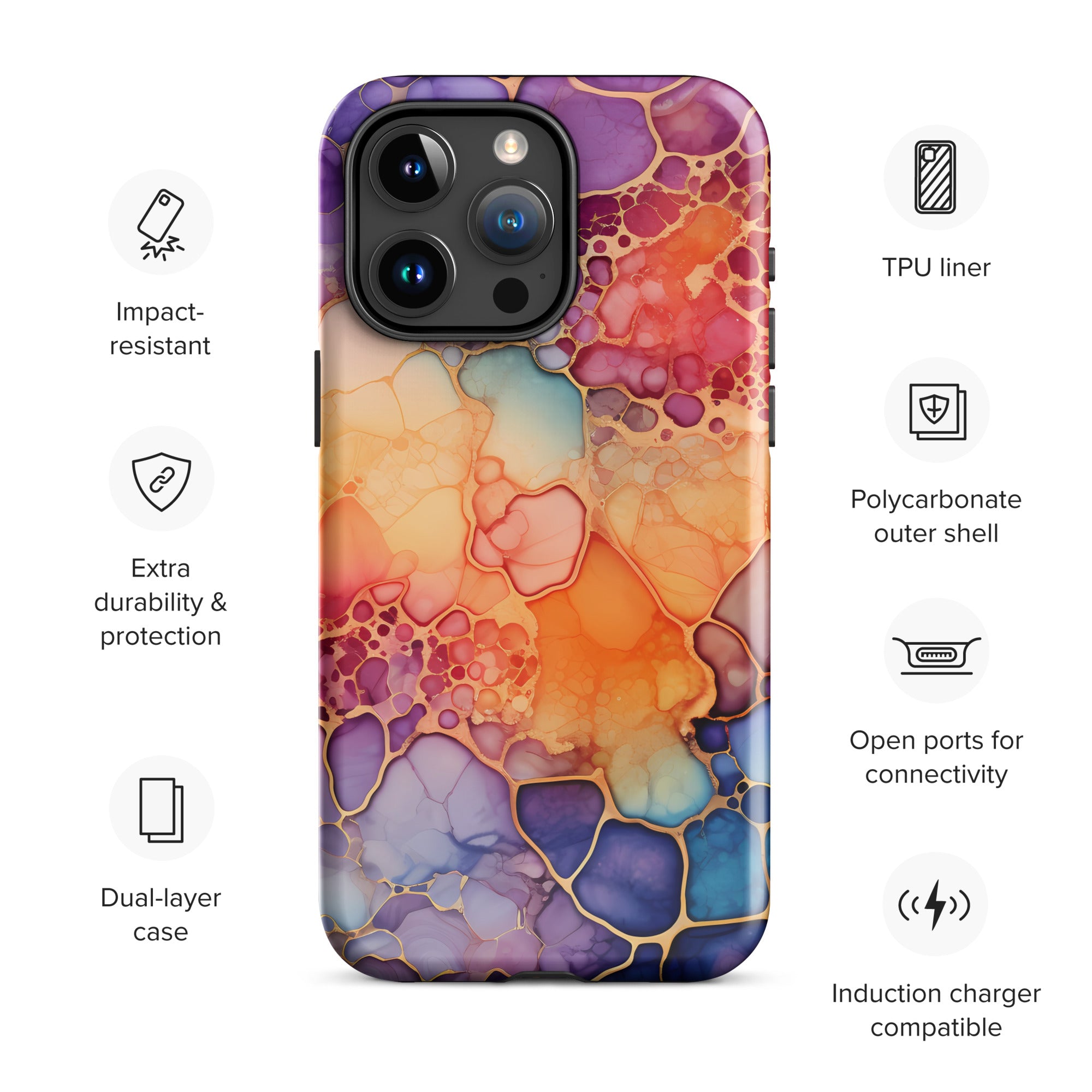 Liquid Crystals iPhone® Tough Case 4 - https://ascensionemporium.net