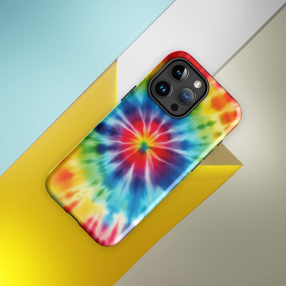 Tie Dye iPhone 15 Pro Max Tough Case - Glossy Finish - https://ascensionemporium.net