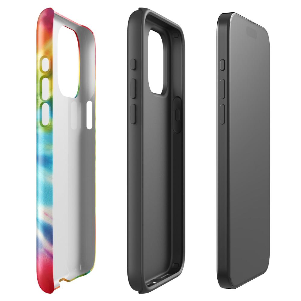 Tie Dye iPhone 15 Pro Max Tough Case - Glossy Finish - https://ascensionemporium.net