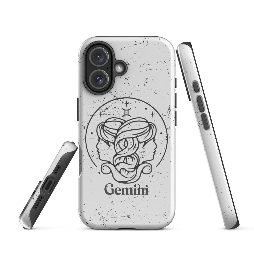 Gemini Zodiac iPhone 16 Tough Case - Glossy Finish - https://ascensionemporium.net