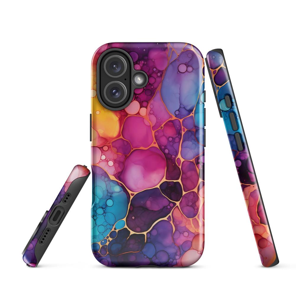 Liquid Crystals iPhone 16 Tough Case 1 - Glossy - https://ascensionemporium.net