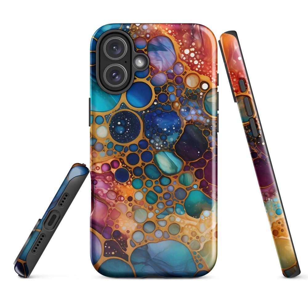 Liquid Crystals iPhone 16 Plus Tough Case 3 - Glossy - https://ascensionemporium.net