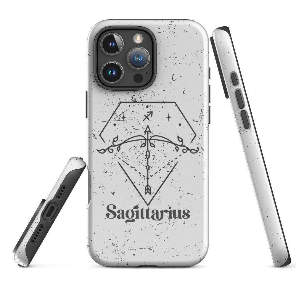 Sagittarius Zodiac iPhone 16 Pro Max Tough Case - Glossy Finish - https://ascensionemporium.net
