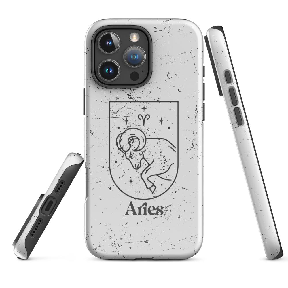 Aries Zodiac iPhone 16 Pro Max Tough Case - Glossy Finish - https://ascensionemporium.net