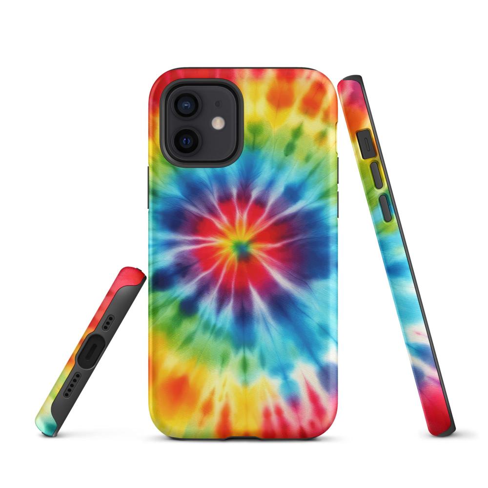 Tie Dye iPhone 12 Tough Case - Matte Finish - https://ascensionemporium.net