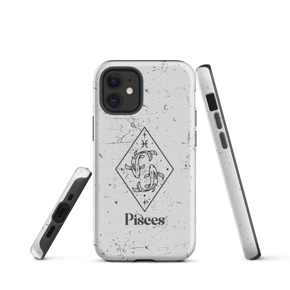 Pisces Zodiac iPhone 12 mini Tough Case - Matte Finish - https://ascensionemporium.net