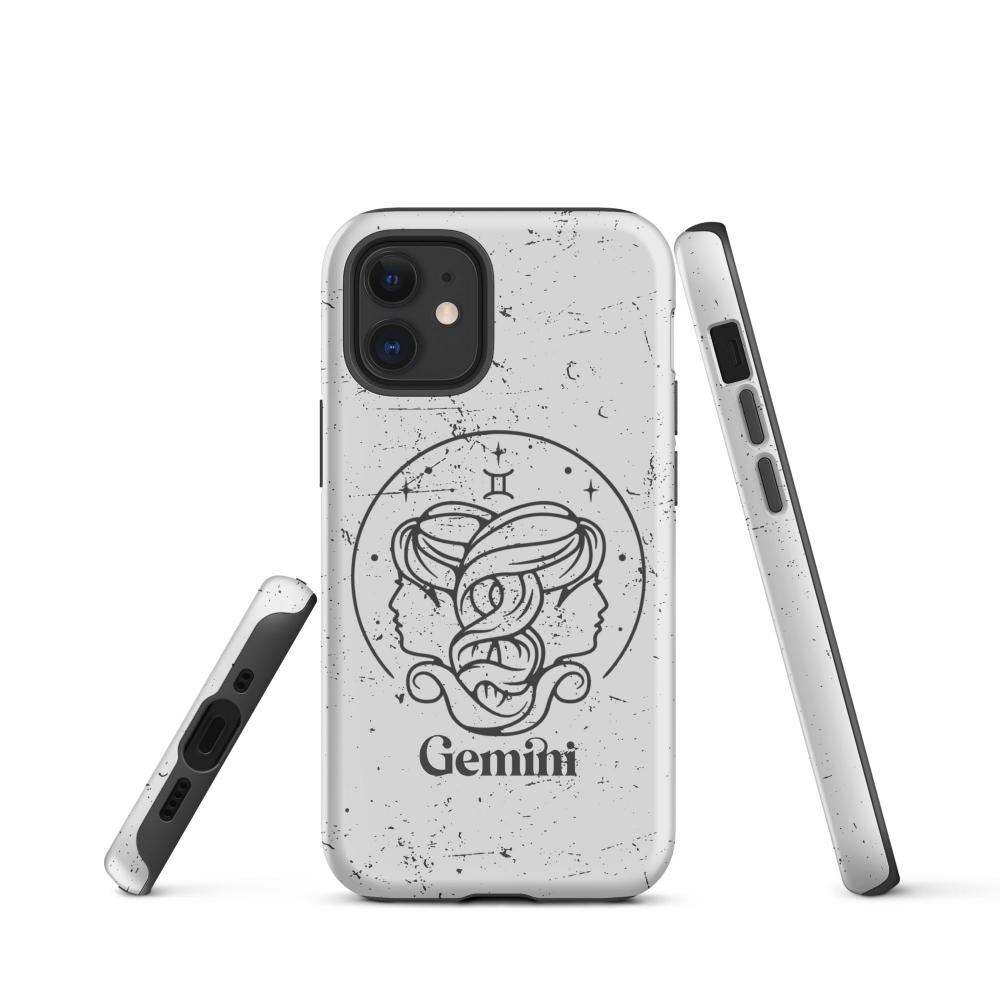 Gemini Zodiac iPhone 12 mini Tough Case - Matte Finish - https://ascensionemporium.net