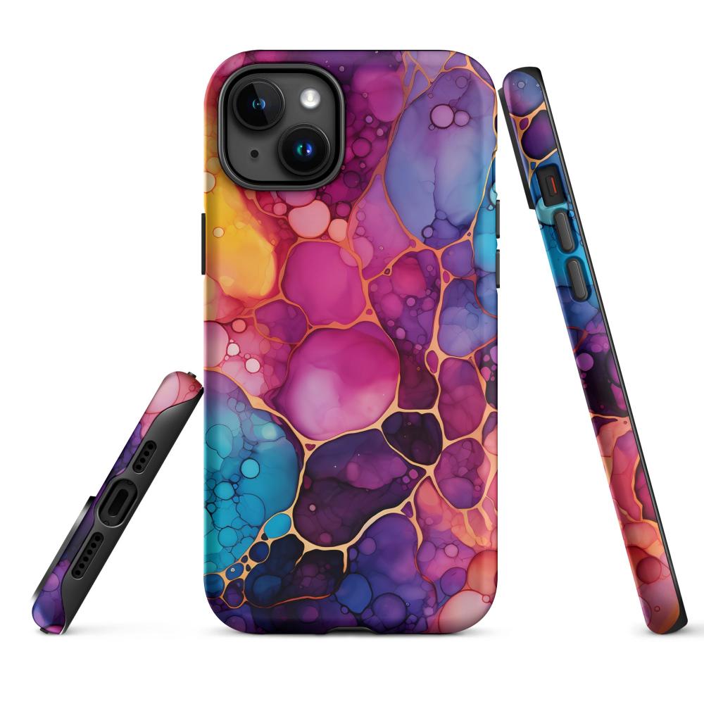 Liquid Crystals iPhone 15 Plus Tough Case 1 - Matte - https://ascensionemporium.net