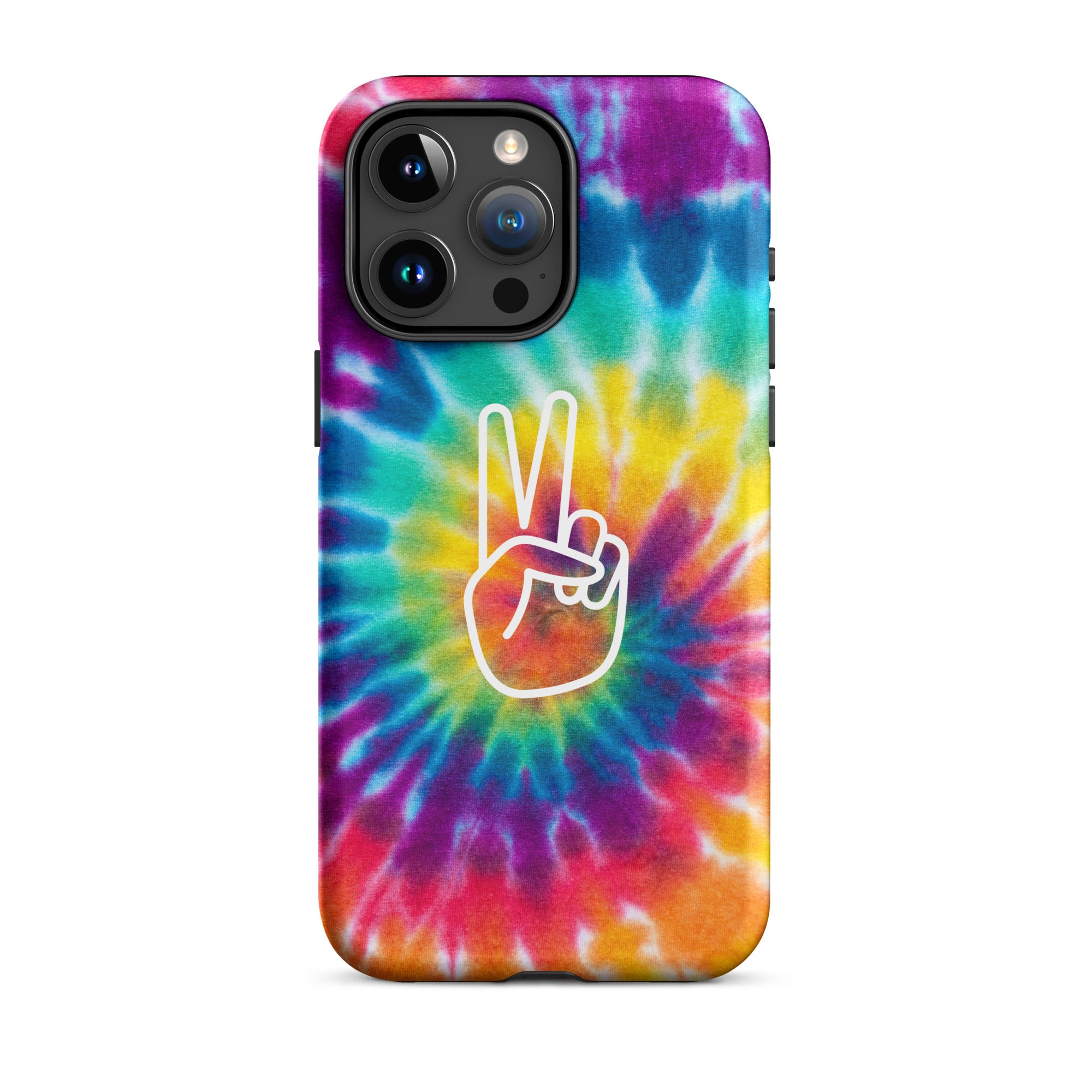Peace Sign Rainbow Tie Dye Tough Case for iPhone®