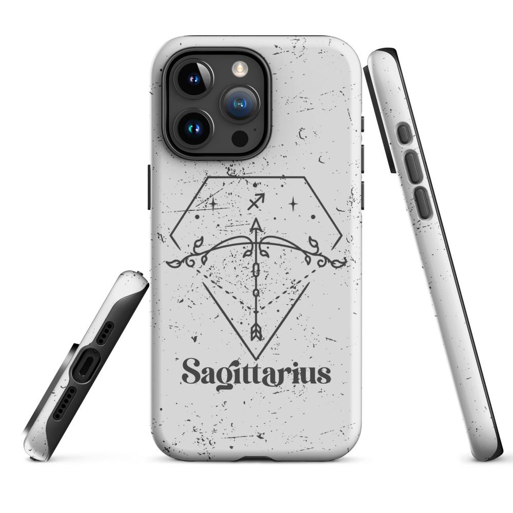 Sagittarius Zodiac iPhone 15 Pro Max Tough Case - Matte Finish - https://ascensionemporium.net