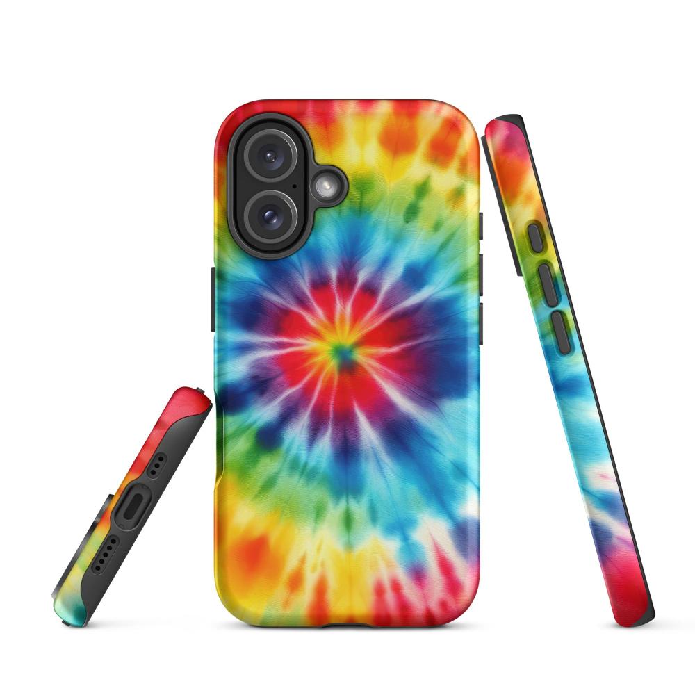 Tie Dye iPhone 16 Tough Case - Matte Finish - https://ascensionemporium.net