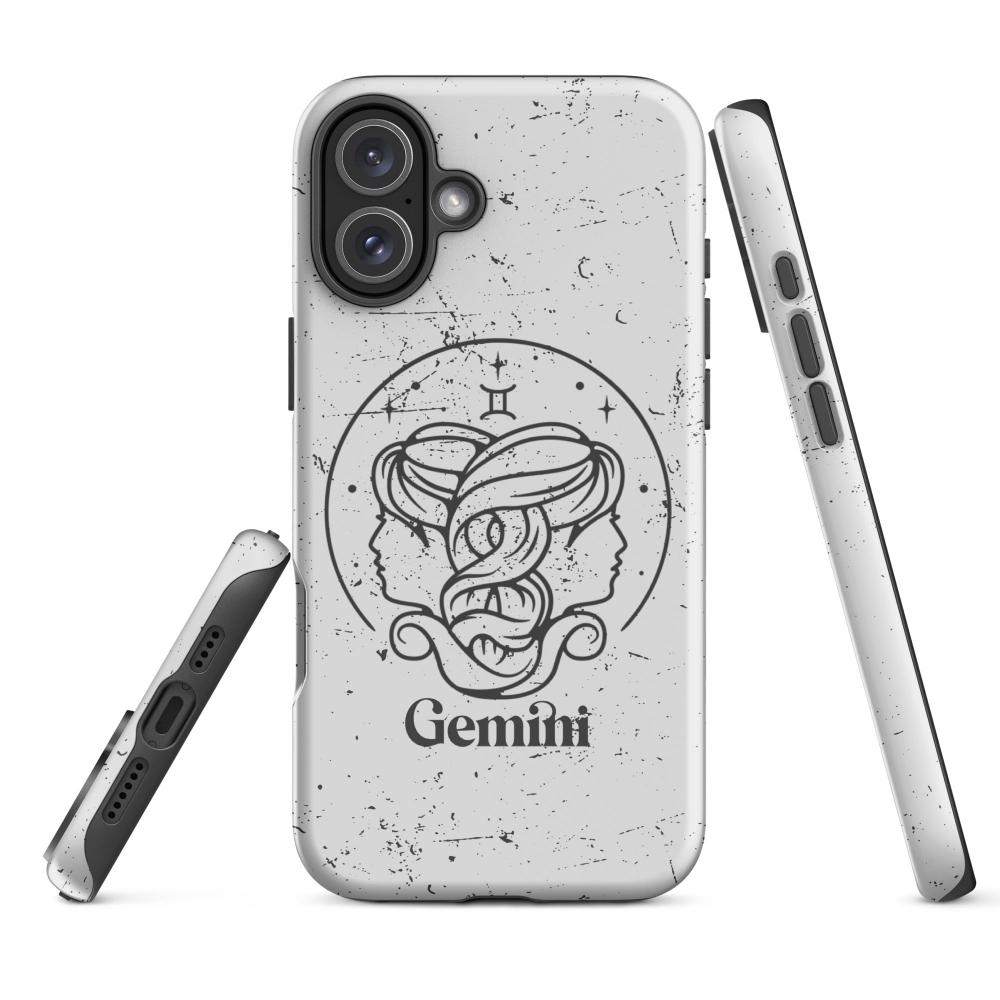 Gemini Zodiac iPhone 16 Plus Tough Case - Matte Finish - https://ascensionemporium.net