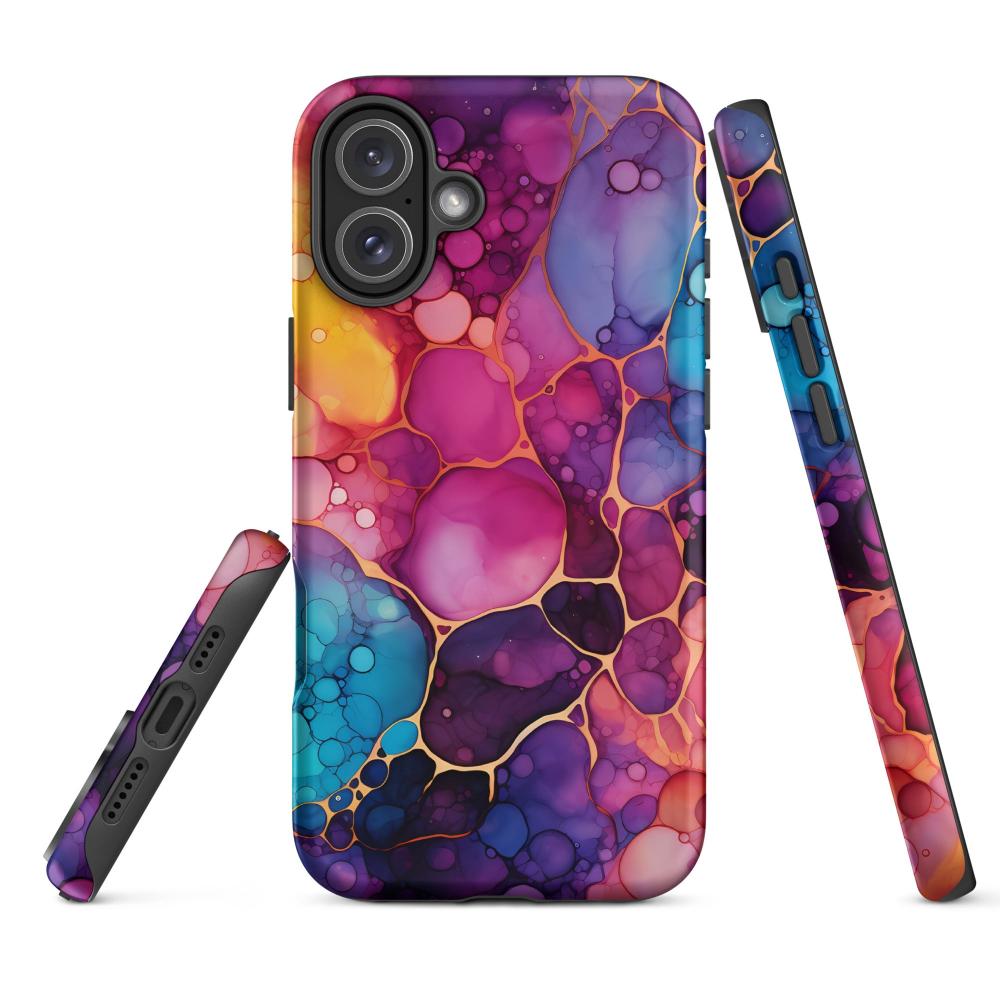 Liquid Crystals iPhone 16 Plus Tough Case 1 - Matte - https://ascensionemporium.net