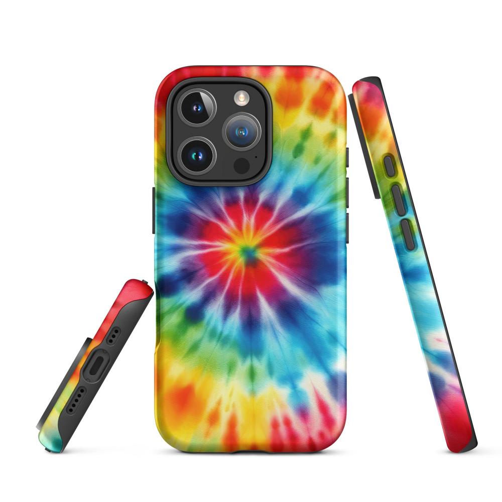 Tie Dye iPhone 16 Pro Tough Case - Matte Finish - https://ascensionemporium.net