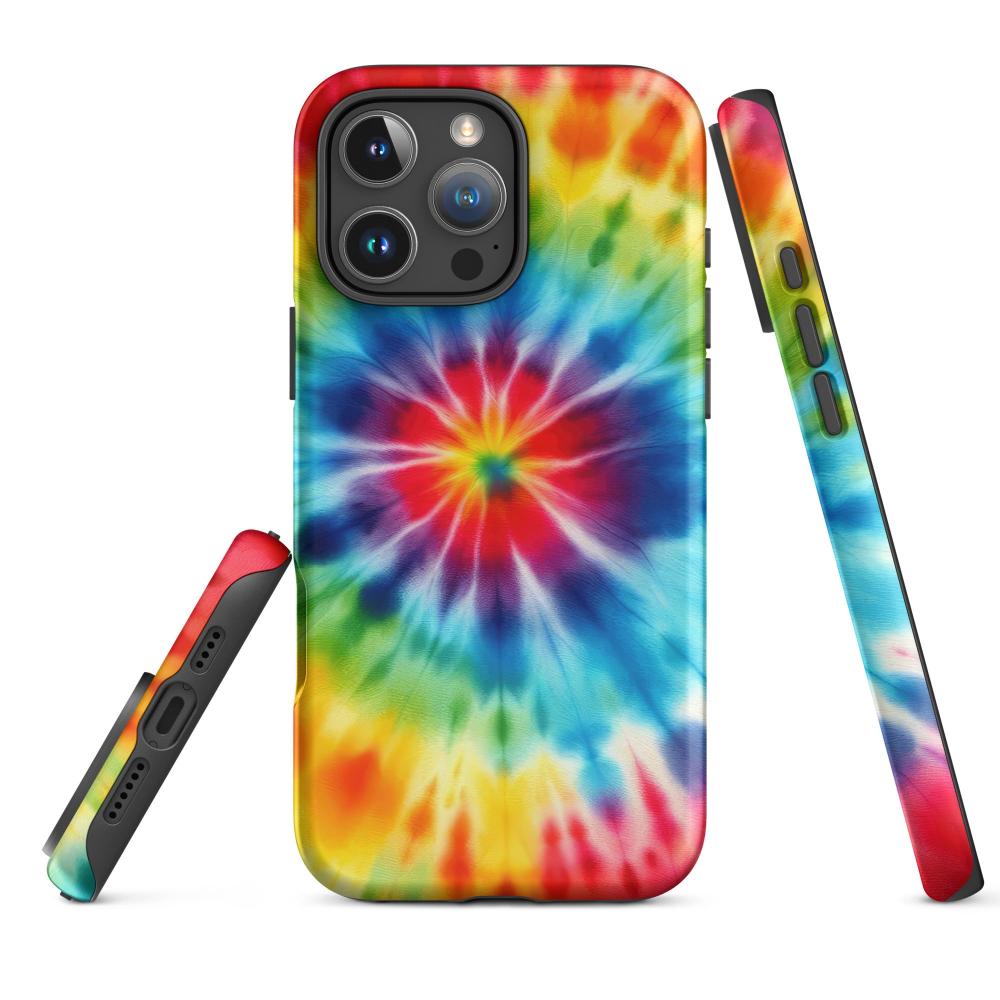 Tie Dye iPhone 16 Pro Max Tough Case - Matte Finish - https://ascensionemporium.net