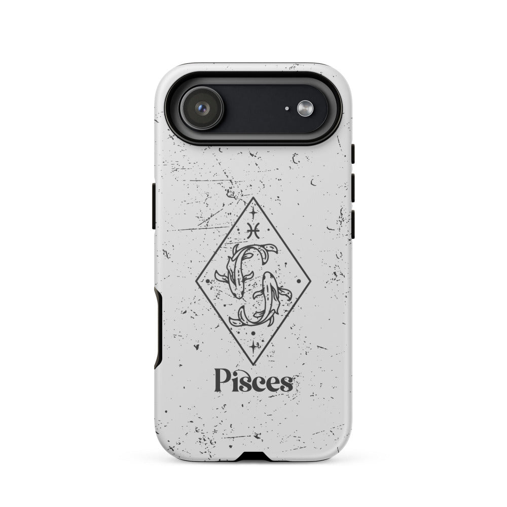 Pisces Zodiac iPhone 17 Air Tough Case - Matte Finish - https://ascensionemporium.net mockup