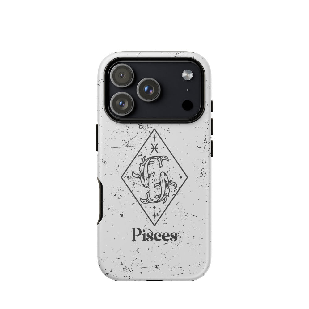 Pisces Zodiac iPhone 17 Pro Tough Case - Matte Finish - https://ascensionemporium.net mockup