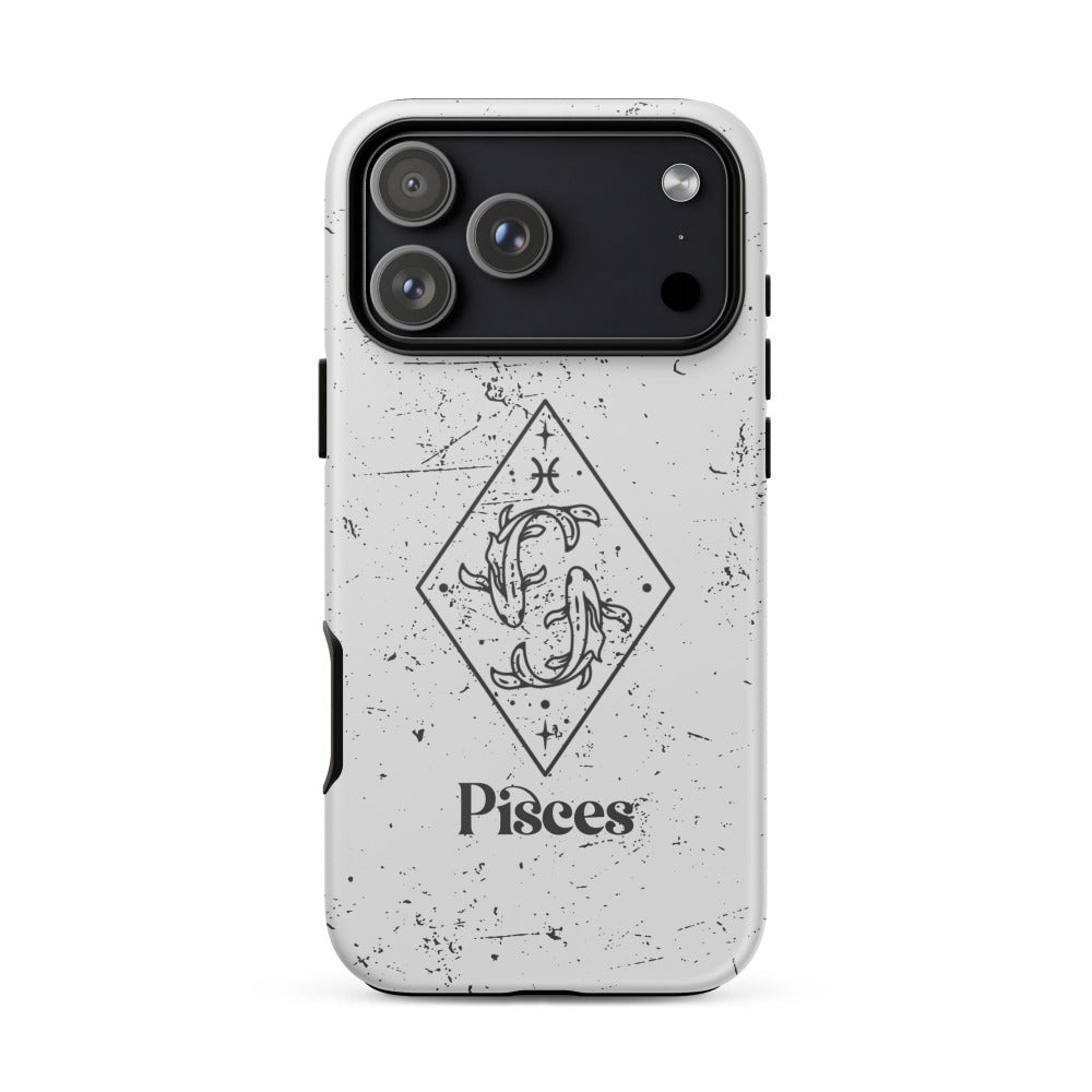 Pisces Zodiac iPhone 17 Pro Max Tough Case - Matte Finish - https://ascensionemporium.net mockup