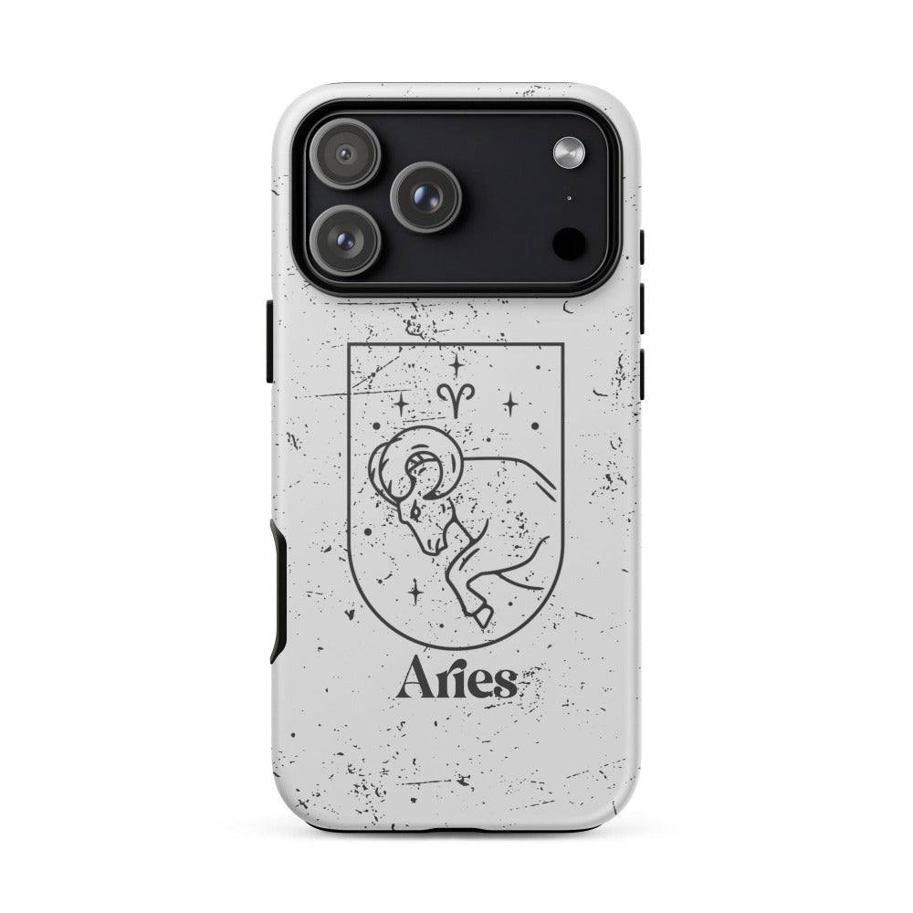 Aries Zodiac iPhone 17 Pro Max Tough Case - Matte Finish - https://ascensionemporium.net