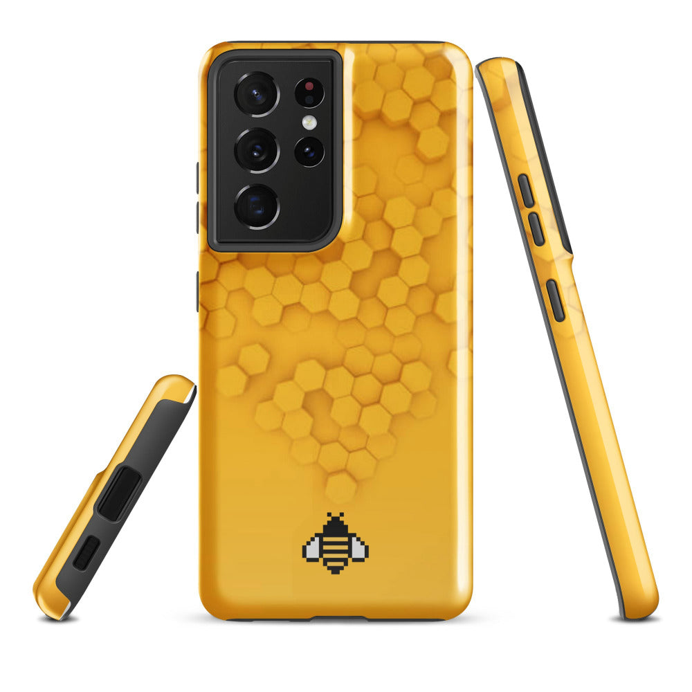 Honeycomb Tough Case for Samsung Galaxy S21 Ultra - Glossy Finish - https://ascensionemporium.net
