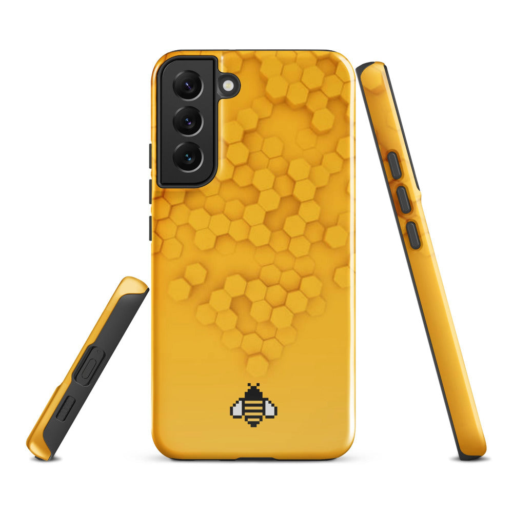 Honeycomb Tough Case for Samsung Galaxy S22 Plus - Glossy Finish - https://ascensionemporium.net