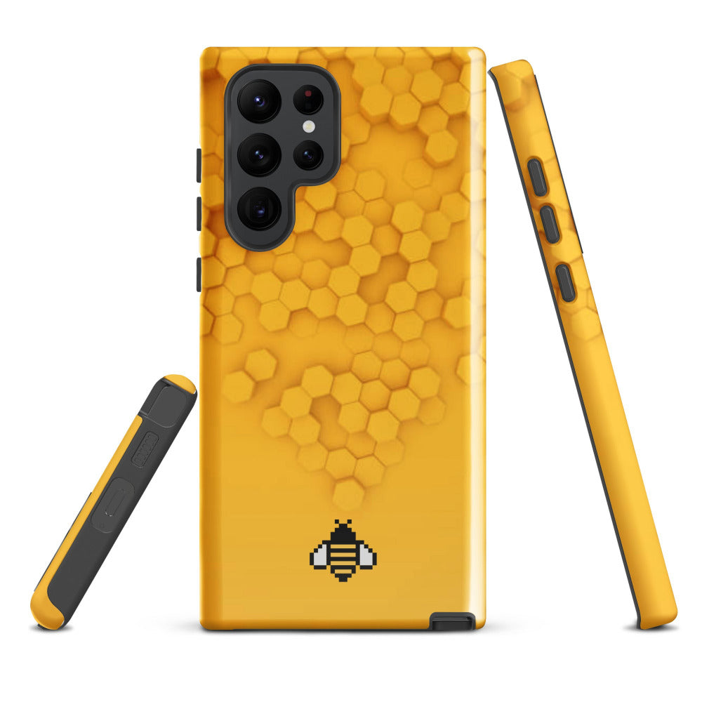 Honeycomb Tough Case for Samsung Galaxy S22 Ultra - Glossy Finish - https://ascensionemporium.net